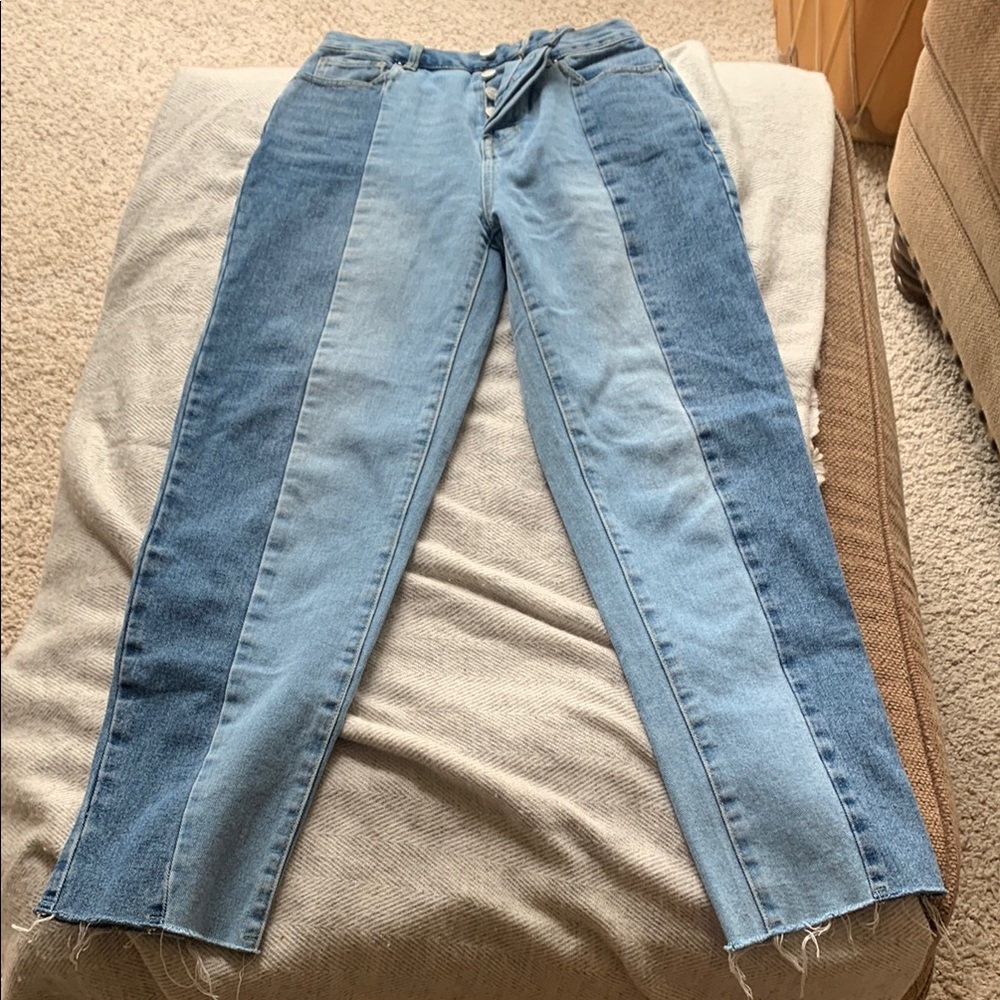 Two-Tone Blue Women's Jeans Pacsun